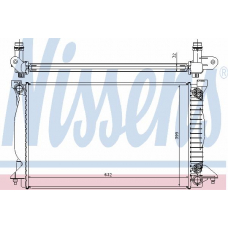 60303A NISSENS Радиатор, охлаждение двигателя
