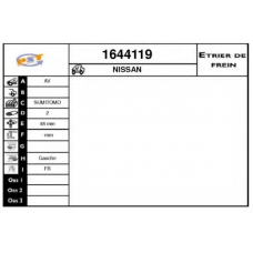 1644119 SNRA Тормозной суппорт