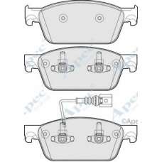 PAD1782 APEC Комплект тормозных колодок, дисковый тормоз
