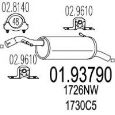 01.93790 MTS Глушитель выхлопных газов конечный
