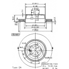 09.9573.10 BREMBO Тормозной диск