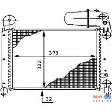 8MK 376 716-341 HELLA Радиатор, охлаждение двигателя