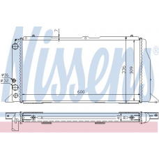 60487A NISSENS Радиатор, охлаждение двигателя