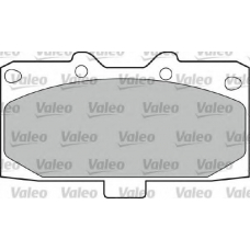 598476 VALEO Комплект тормозных колодок, дисковый тормоз