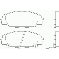 MDB2044 MINTEX Комплект тормозных колодок, дисковый тормоз