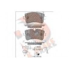 RB1986 R BRAKE Комплект тормозных колодок, дисковый тормоз