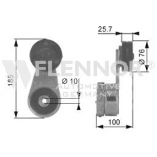 FS23935 FLENNOR Натяжной ролик, поликлиновой  ремень