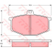 GDB405 TRW Комплект тормозных колодок, дисковый тормоз