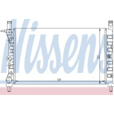 61931 NISSENS Радиатор, охлаждение двигателя