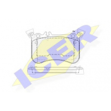 182042-203 ICER Комплект тормозных колодок, дисковый тормоз