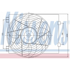 85197 NISSENS Вентилятор, конденсатор кондиционера