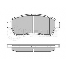 025 242 8316/PD MEYLE Комплект тормозных колодок, дисковый тормоз