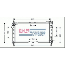 0209101 KUHLER SCHNEIDER Радиатор, охлаждение двигател