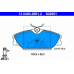 13.0460-2861.2 ATE Комплект тормозных колодок, дисковый тормоз