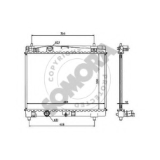310340 SOMORA Радиатор, охлаждение двигателя