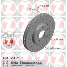 400.3651.52 ZIMMERMANN Тормозной диск