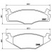 P 85 024 BREMBO Комплект тормозных колодок, дисковый тормоз