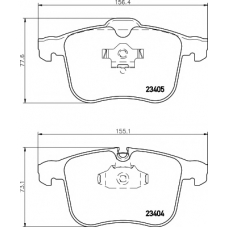 8DB 355 009-431 HELLA PAGID Комплект тормозных колодок, дисковый тормоз