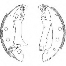 Z4017.00 WOKING Комплект тормозных колодок