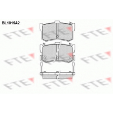 BL1015A2 FTE Комплект тормозных колодок, дисковый тормоз
