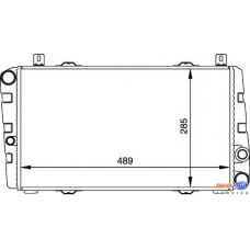 8MK 376 764-071 HELLA Радиатор, охлаждение двигателя