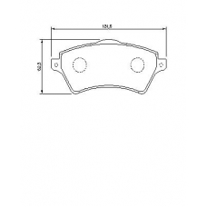 0 986 424 721 BOSCH Комплект тормозных колодок, дисковый тормоз