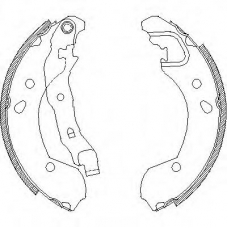 Z4168.00 WOKING Комплект тормозных колодок