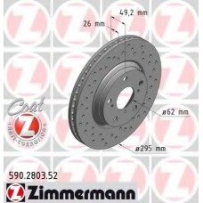 590.2803.52 ZIMMERMANN Тормозной диск