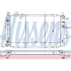 62219 NISSENS Радиатор, охлаждение двигателя