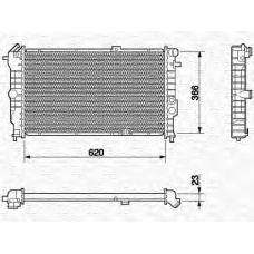 350213590000 MAGNETI MARELLI Радиатор, охлаждение двигателя