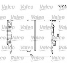 731514 VALEO Радиатор, охлаждение двигателя