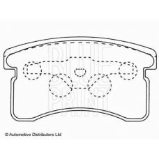 ADD64227 BLUE PRINT Комплект тормозных колодок, дисковый тормоз