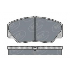 SP 206 SCT Комплект тормозных колодок, дисковый тормоз