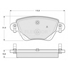 FB210458 FLENNOR Комплект тормозных колодок, дисковый тормоз