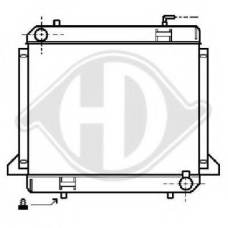 8504360 DIEDERICHS Радиатор, охлаждение двигателя