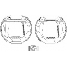 8DB 355 005-021 HELLA Комплект тормозных колодок