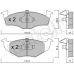 22-0206-0 METELLI Комплект тормозных колодок, дисковый тормоз