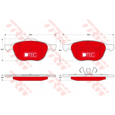 GDB1583DTE TRW Комплект тормозных колодок, дисковый тормоз