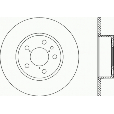 BDA1138.10 OPEN PARTS Тормозной диск