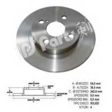 IBP-1201 IPS Parts Тормозной диск