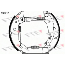 TK1717 FTE Комплект тормозных колодок
