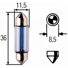 8GM 002 092-171 HELLA Лампа накаливания