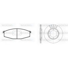 80293.00 WOKING Комплект тормозов, дисковый тормозной механизм