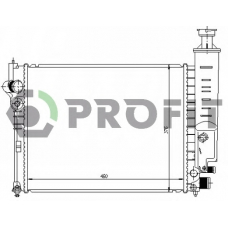 PR 0540A3 PROFIT Радиатор, охлаждение двигателя