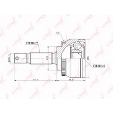 CO5521A LYNX Co-5521a шрус наружный mitsubishi galant 2.0 92-96 ,carisma 1.8 95-06