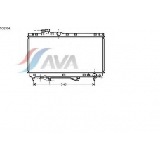 TO2304 AVA Радиатор, охлаждение двигателя