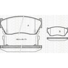 8110 14155 TRIDON Brake pads - front