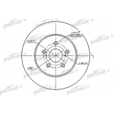PBD4493 PATRON Тормозной диск