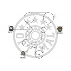 SK-1667 OPTIMAL Комплект ремня грм