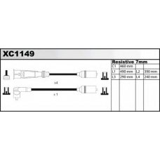 XC1149 QUINTON HAZELL Комплект проводов зажигания
